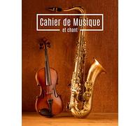 Cahier de Musique et Chant: cahier de musique avec portée et carreaux | 1 page Seyes pour les paroles, annotations et 1 page portée pour le solfège | ... A4 | cadeau enfant, débutant ou musicien
