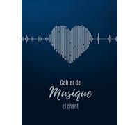 Cahier de Musique et Chant: cahier de musique avec portée et carreaux | 1 page Seyes pour les paroles, annotations et 1 page portée pour le solfège | ... A4 | cadeau enfant, débutant ou musicien