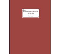 Cahier de musique et chant petit format: carnet de partitions petit format 17x22 48 pages grands carreaux - Terracotta Riche