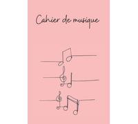 Cahier de musique et de composition: Petit format 17X22, 60 pages, 8 portées par pages, idéal pour apprentissage du solfège. Livre parfait pour musiciens amateurs ou professionnels.