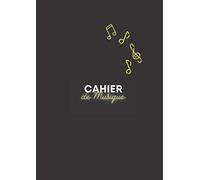 Cahier de Musique Grosses Portées: 5 Grosses Portées Pour Débutant Adulte ou Adolescent - 109 Pages - Grand Format A4 - Couverture Noire Notes Néon
