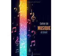 Cahier de musique Narratik A4 101 pages Seyès grands carreaux et 12 portées
