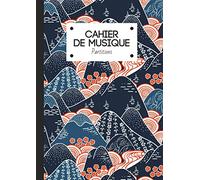 Cahier de Musique, Partitions: Papier manuscrit - 12 portées par page - 100 pages - Grand format