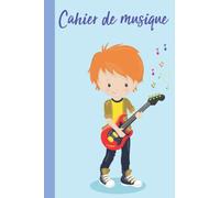 cahier de musique petit format 17x22 48 pages: Musique papier cahier Petit format 10 portées par page Couverture moderne