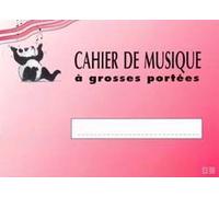 Cahier De Musique 3 Grosses Portées (enfants)