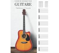 Cahier De Musique Pour Guitare: 100 pages avec diagrammes et tablatures pour tous: étudiants, débutants, professionnels - Format A4