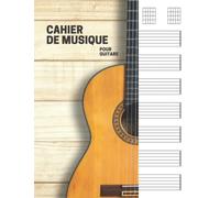 Cahier de musique pour guitare: 7 tablatures et 6 diagrammes d'accords par page. Idéal pour les étudiants, amateurs et professionnels. Cahier de ... bloc guitare (110 pages ,Grand format a4).