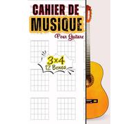Cahier De Musique Pour Guitare: Journal d’Accords de Guitare - 108 Pages de Diagrammes à Personnaliser | Format Pratique pour Musiciens et Étudiants