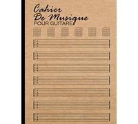 Cahier De Musique Pour Guitare: Tablatures et diagrammes d'accords