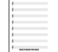 Cahier De Musique Pour Violon: Grand Format Avec Partitions Vierges Et Portées Pour Écrire Ses Compositions Musicales 21,6 X 27,9 Cm