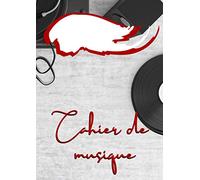 Cahier de Musique: Solfege | Carnet de Partitions Idéal pour Amateurs et Professionnels | 12 Portées par Page de Grand Format A4 | Couverture Brillante | 48 Pages
