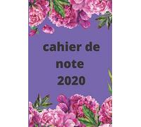 Cahier De Note 2020: Carnet De Note 2020 2021,Agenda Journal 2020 2021 Pour Fille Femme Peut Etre Donner Comme Un Cadeau