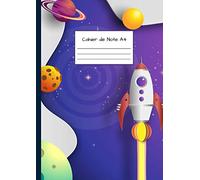 Cahier de Note A4: Beau cahier A4 Quadrillé - Couverture Souple - Thème Fusée, Espace, Start-up