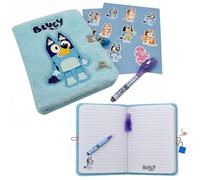 Cahier de Note Bluey Peluche A5 - Journal Intime avec Cadenas et Stylo UV