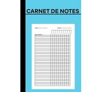 Cahier de notes enseignant: Relevé de Notes et de Compétences, +25 Classes et +30 Pages Lignées Pour Prises De Notes - (15.24 x 22.86) cm