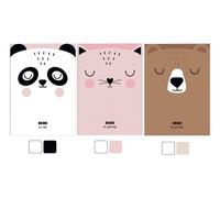 Cahier de notes Interdruk B6 32 feuilles blanches avec feuilles de couleur 90g/m² BeBe Girls