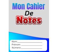 Cahier de Notes: Je prends des notes