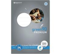 Cahier de notes Ursus Green 040790014 - A4, 8 feuilles, 90 g/qm, 12 portées