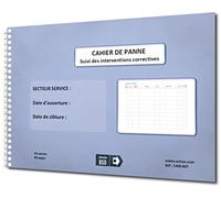 Cahier de Panne A4 Spirale - Registre Maintenance & Suivi Intervention Technique - 80 Pages - Gestion Machines Industrie Atelier