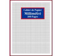 Cahier de Papier Millimétré: cahier de papier Millimétré pour les Mathématiques et les Sciences, |Theme:Simple|