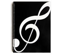 Cahier de Partitions Vierges A5, 50 Pages - Papier à Musique Manuscrit - Spiralé pour Compositeurs, Pianistes, Violonistes & Cours de Musique - Carnet de Notes pour Étudiants et Musiciens
