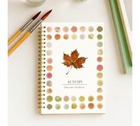 Cahier de peinture à l'aquarelle pour débutants, Cahier de peinture à l'aquarelle adapté aux débutants, Scènes de nature faciles à peindre, Seulement le cahier, Cadeau pour adultes et adolescents