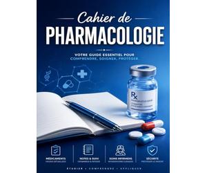 Cahier de Pharmacologie Clinique - IFSI & Infirmiers: Fiches Vierges de Médicaments | DCI, Mécanisme d'Action, Effets Indésirables, Surveillance ... 2.11 | Révisions, Stages et Pratique Clinique