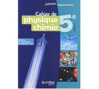 Cahier de physique chimie 5e - Edition 2021 - Blanc - 8 ans+ - Intérieur - Sciences et jeux