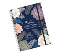 Cahier de planification 2025 - Note de tâches quotidiennes A5, design de bobine, carnet hebdomadaire mensuel, liste de contrôle des tâches, organiseur d'agenda, bloc-notes etc