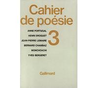 Cahier de poésie