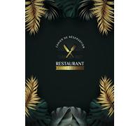 Cahier de réservation restaurant 2025: Grand Agenda Restauration 1 page par jour, 12 mois de Janvier à Décembre