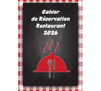 Cahier de Réservation Restaurant 2026: 2 Page et 32 Rréservation par jour A4 | Pour Restaurants, Cafés et Hôtels - 374 Pages | Couverture Noire