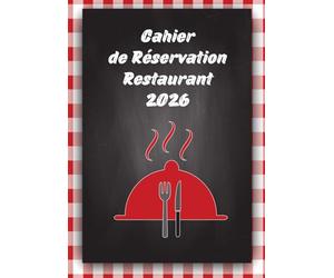 Cahier de Réservation Restaurant 2026: 2 Page et 32 Rréservation par jour A4 | Pour Restaurants, Cafés et Hôtels - 374 Pages | Couverture Noire