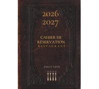 Cahier de réservation restaurant vintage: Agenda restaurant une page par jour, format A4