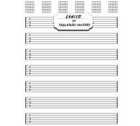 Cahier de Tablature Guitare: Cahier de musique pour guitar, 7 tablatures et 6 diagrammes d'accords par page. Idéal pour les étudiants, amateurs et professionnels