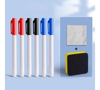 Cahier De Tableau Blanc Effaçable Portable,Bloc-Notes En Cuir,Tableau De Peinture D'écriture Réutilisable,Stylo De Tableau Blanc,Grille D'effacement,A4,A5 - Type Whiteboard Pen Set