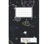 Cahier De Text 96 Pages: Cahier D'écriture De Format A4 21x29.7 cm Grand Carreaux - La Rentrée Scolaire Pour Les Enfants