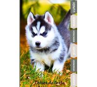 CAHIER DE TEXTE: 2023-2024 CHIEN HUSKY : pour filles et garçons | pratique pour toutes les matières