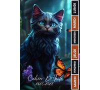 CAHIER DE TEXTE 2025 2026 CHAT NOIR: Pour filles et garçons | Pratique pour toutes les matières ; format A5 avec coloriage thème rentrée scolaire