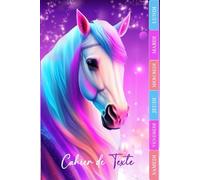 Cahier de Texte 2025-2026: Cheval - Intérieur en Couleurs - Carnet Devoirs et Leçons avec Jours de la semaine