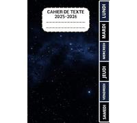 CAHIER DE TEXTE 2025 2026 ESPACE: Planète terre | Avec coloriage thème rentrée scolaire et un tableau de multiplication sur la quatrième de ... samedi pratique pour Toutes les matières...