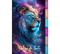 CAHIER DE TEXTE: 2025-2026 Lion | CP, CE1, CE2, CM1, CM2 | Intérieur en Couleurs | Pratique Pour Toutes Les Matières