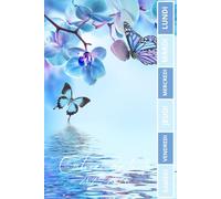 CAHIER DE TEXTE 2025 2026 PAPILLONS: FLORAL| Pour filles | Pratique pour toutes les matières ; format A5 avec coloriage thème rentrée scolaire