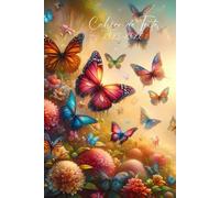 CAHIER DE TEXTE 2025 2026 PAPILLONS: FLORAL| Pour filles | Pratique pour toutes les matières ; format A5 avec coloriage thème rentrée scolaire