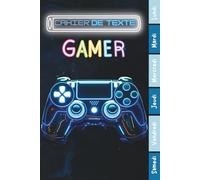 Cahier de Texte 2026 2027 Gamer: Carnet de Devoirs et Leçons Primaire CP, CE1, CE2, CM1, CM2 | Cahier Pratique et Facile à Utiliser pour Garçons et Filles avec Repères Colorés