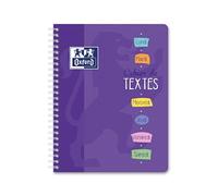 Cahier de texte à spirales Seyès 148 pages Grandes Carreaux 17 x 22 cm Modèle aléatoire