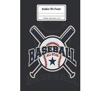 Cahier de Texte: Baseball Cahier de texte - L’organisation de Vos Devoirs et La Prise de Note - Format pratique pour les cartables - Pratique pour Toutes les matières - un style simple et élégant