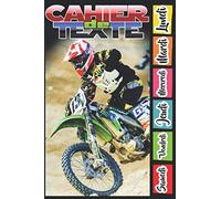 Cahier de texte: Cahier de texte Motocross : Pour tous ceux qui aiment les sports mécaniques. Cahier scolaire, Pratique pour écrire les devoirs à ... jours de la semaine. Couverture Motocross.