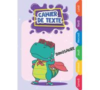 Cahier de texte Dinosaure: Garçon | Cahier de devoir primaire cp - ce1 - ce2 - cm1 - cm2 | Fournitures rentrée scolaire | Pratique pour toutes les ... Format (6.5 x 9 in) pratique pour le cartable