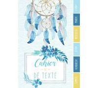 Cahier de texte: Dreamcatcher Attrape-rêves nature magique zen or aquarelle pour écoliers fille garçon en primaire cp ce1 ce2 cm1 cm2 collège.
